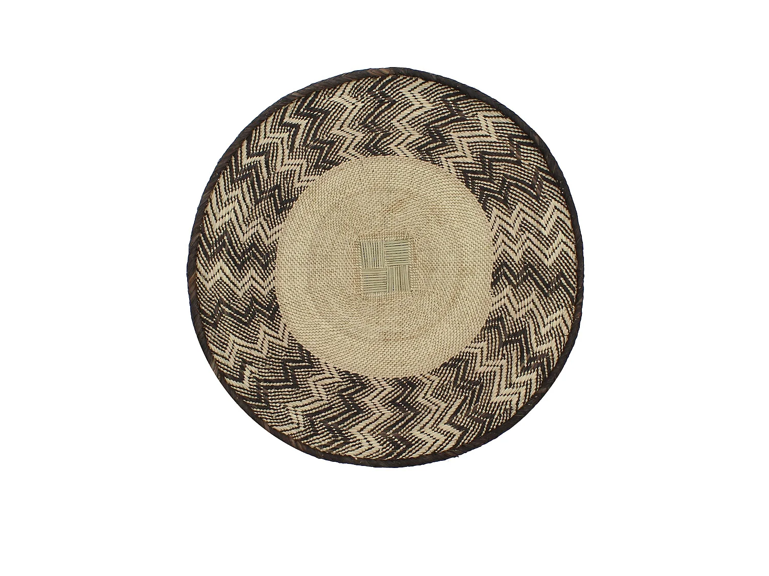 Now's Home - Panier Decoratif Mural En Fibres Vegetales 55/ 65 Cm Size L Limpo