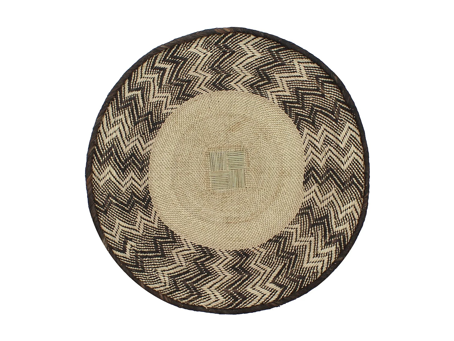 Now's Home - Panier Decoratif Mural En Fibres Végétales 55/ 65 Cm Size L Limpo