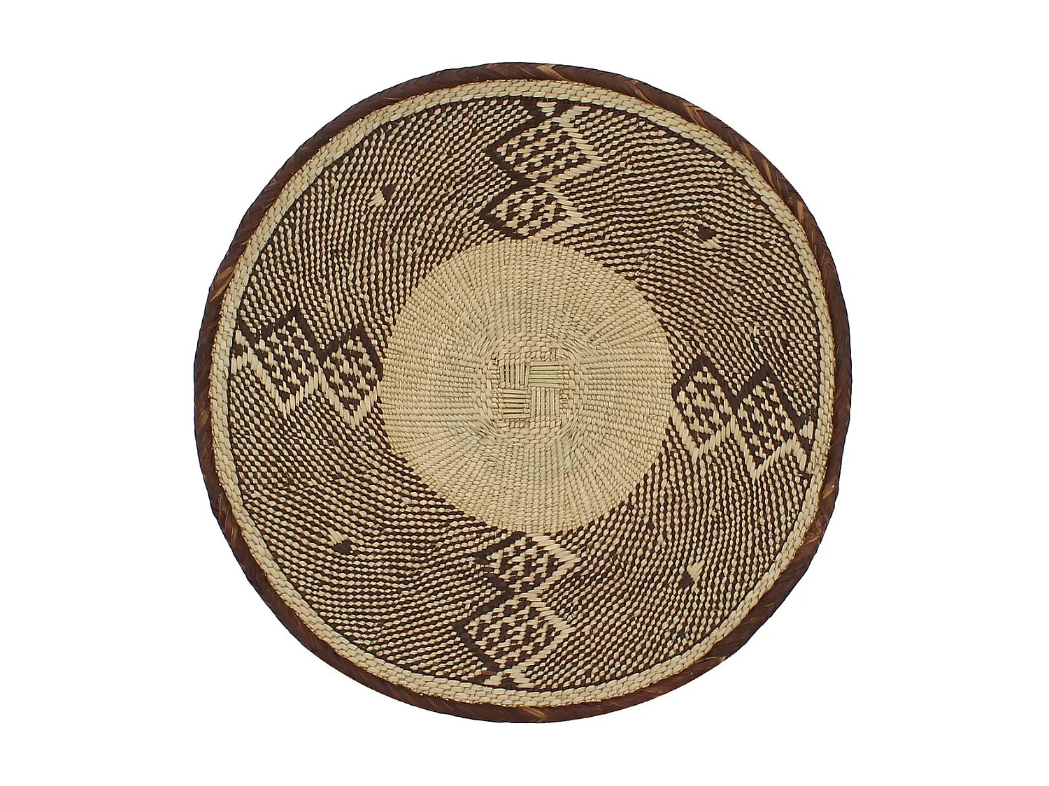 Now's Home - Panier Decoration Mural Tissé à La Main Zimbabwe 39/44 Cm Taille M Limpo