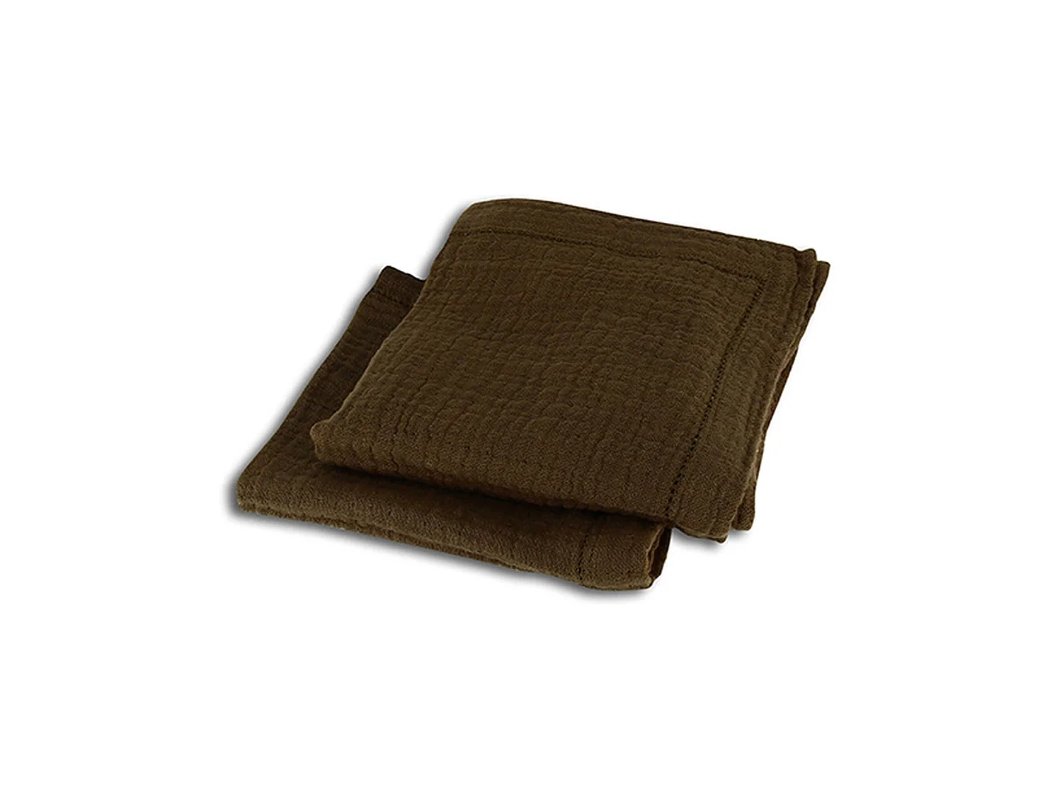 Ogo Living - Lot De 2 Serviettes De Table Origin 40x40cm En Coton Kaki