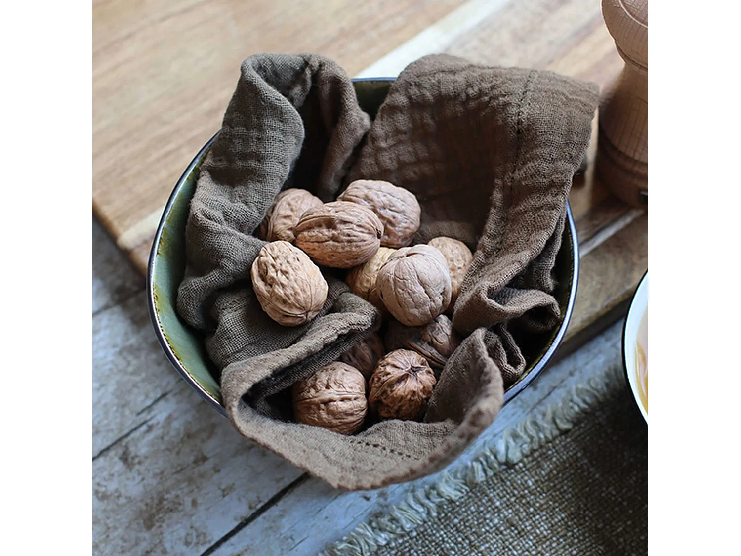 Ogo Living - Lot De 2 Serviettes De Table Origin 40x40cm En Coton Kaki