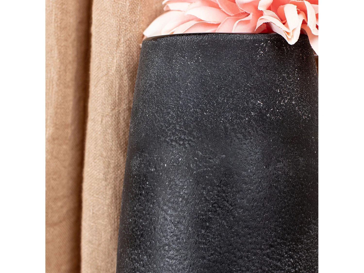 Now's Home - Vase En Verre Gris Et Taupe ø14x35cm Terea