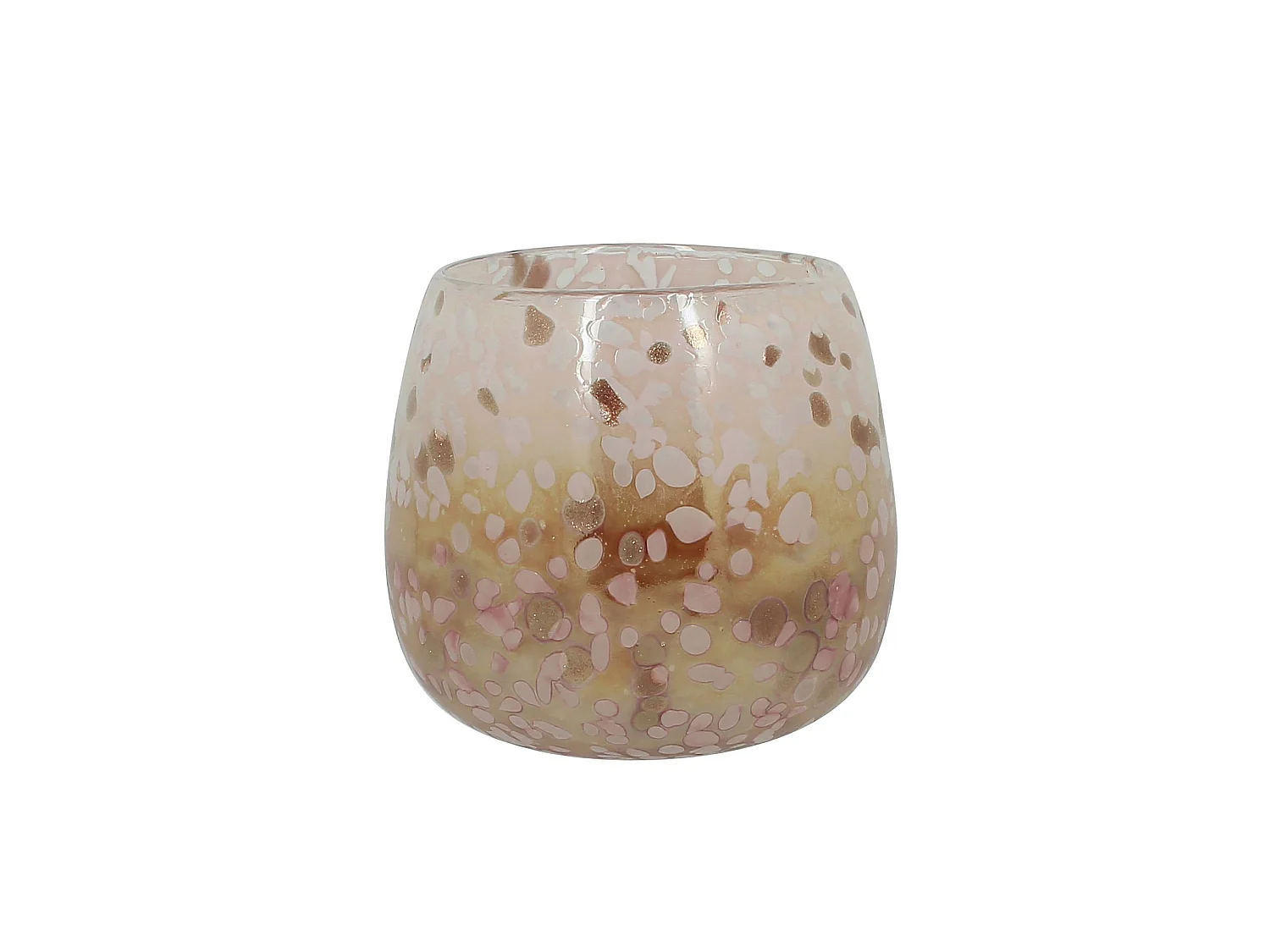 Now's Home - Pot  En Verre Souffle Rose Poudre O15x12cm Coppra