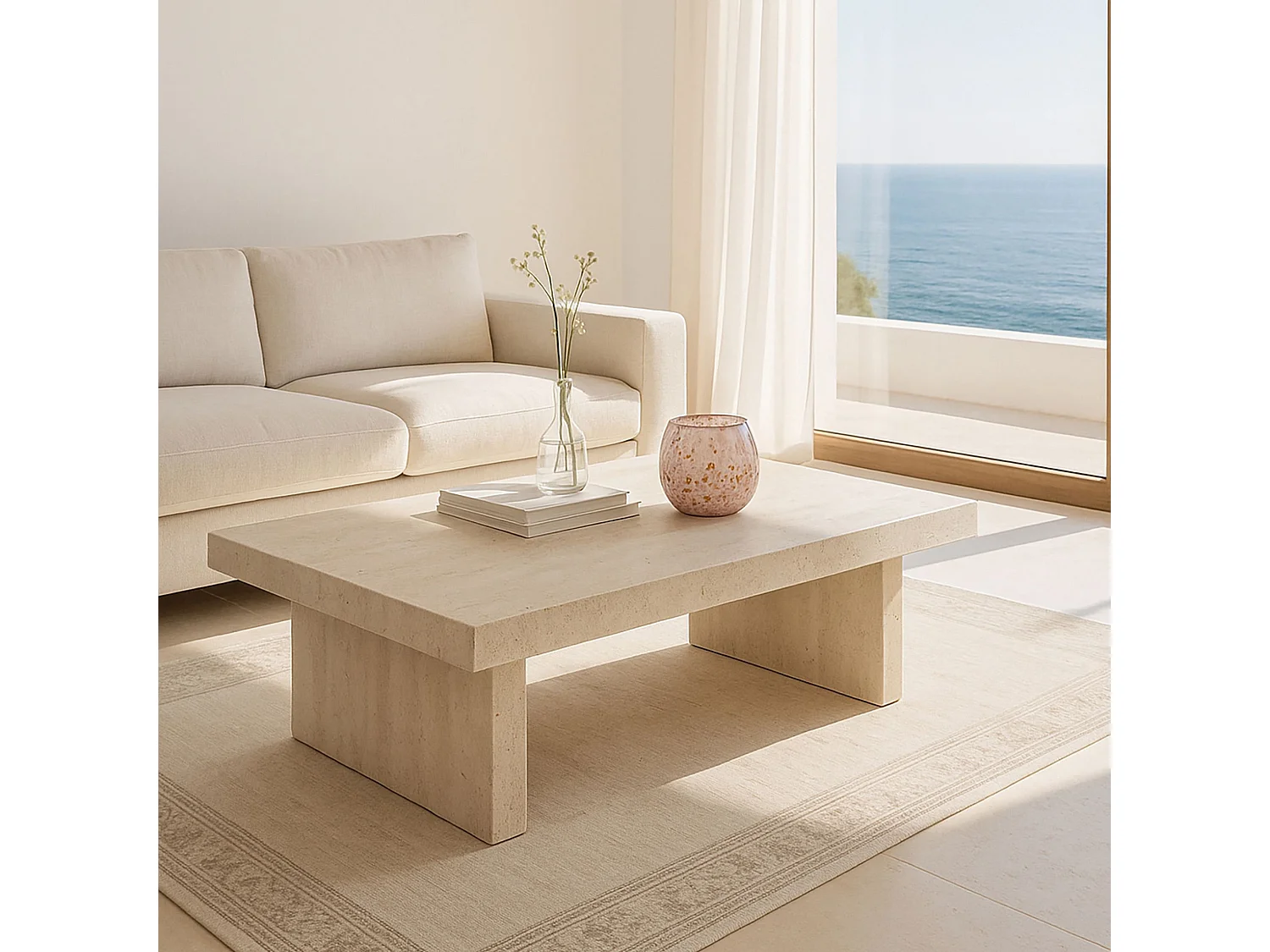 Now's Home - Pot  En Verre Souffle Rose Poudre O15x12cm Coppra