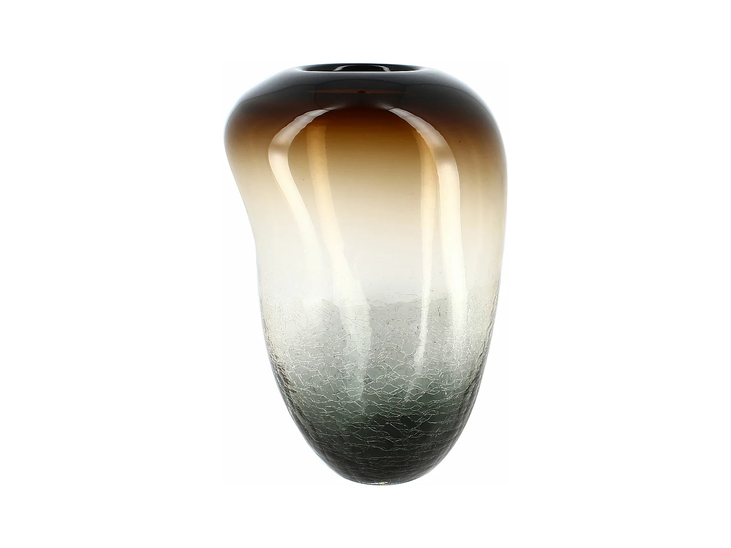 Now's Home - Vase En Verre Souffle A La Bouche  19x18x27cm Liv