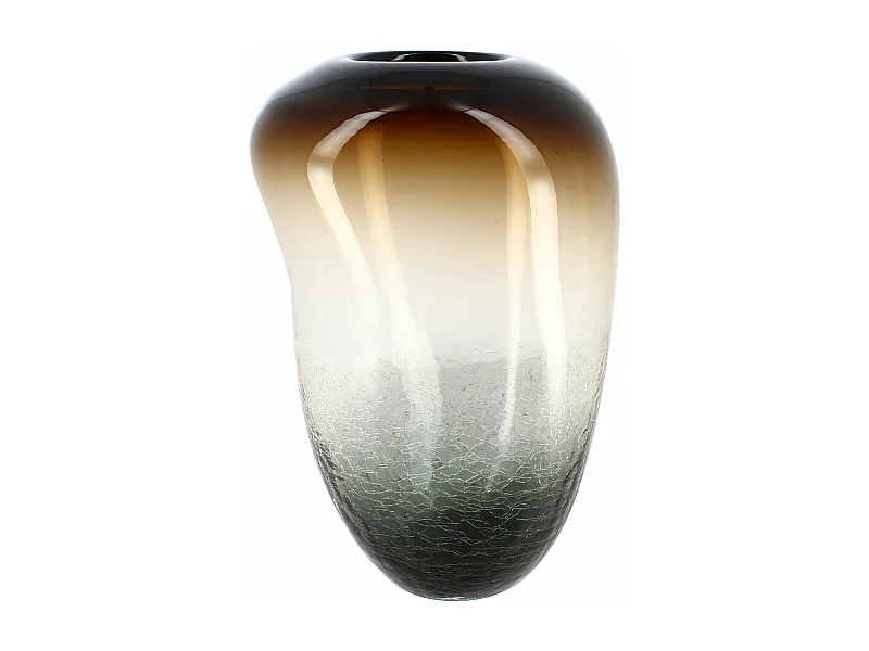 Now's Home - Vase En Verre Souffle A La Bouche  19x18x27cm Liv