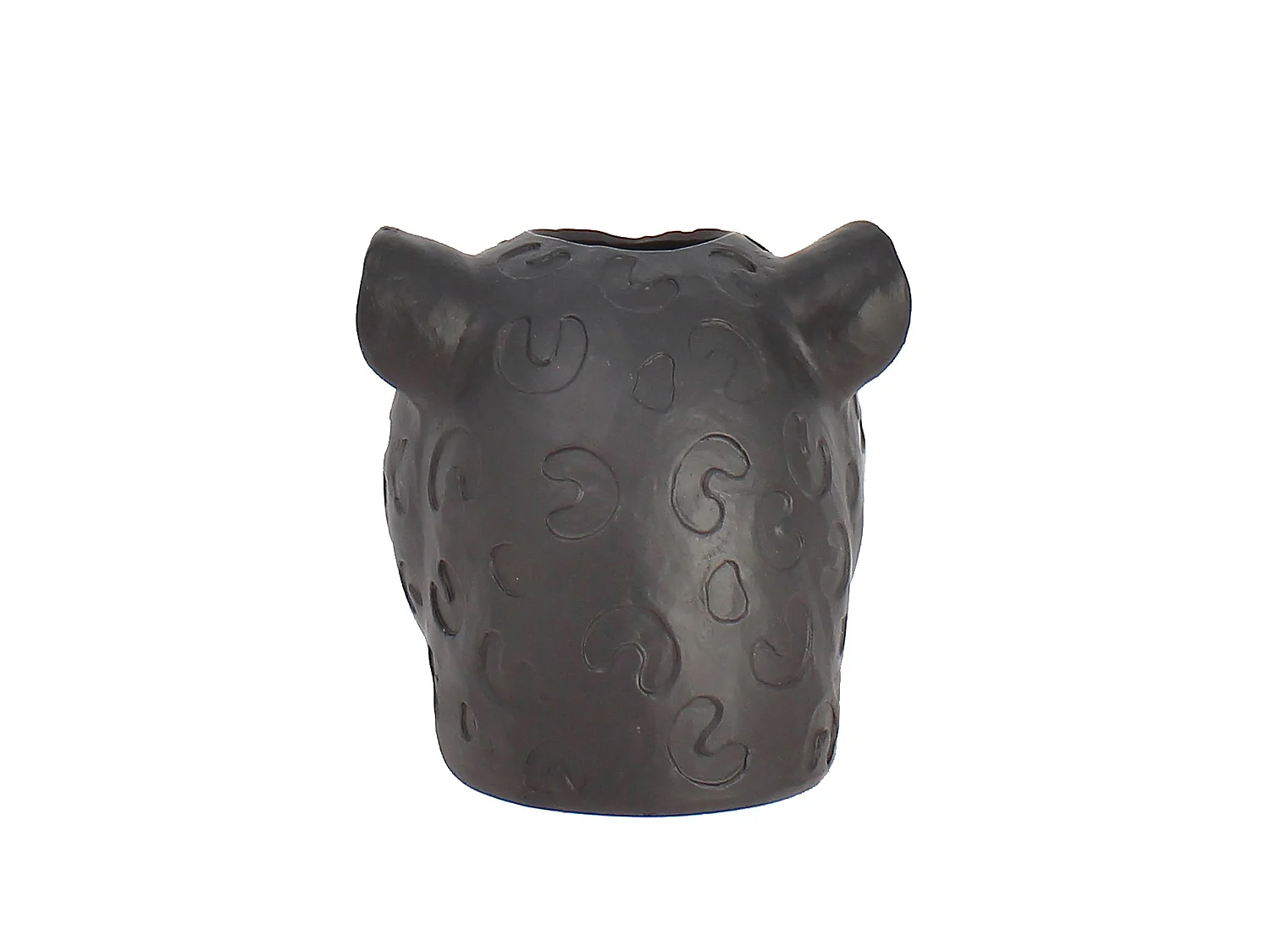 Now's Home - Vase Panthere Noir Et Or Majestueuse 15x19x15cm Panthere