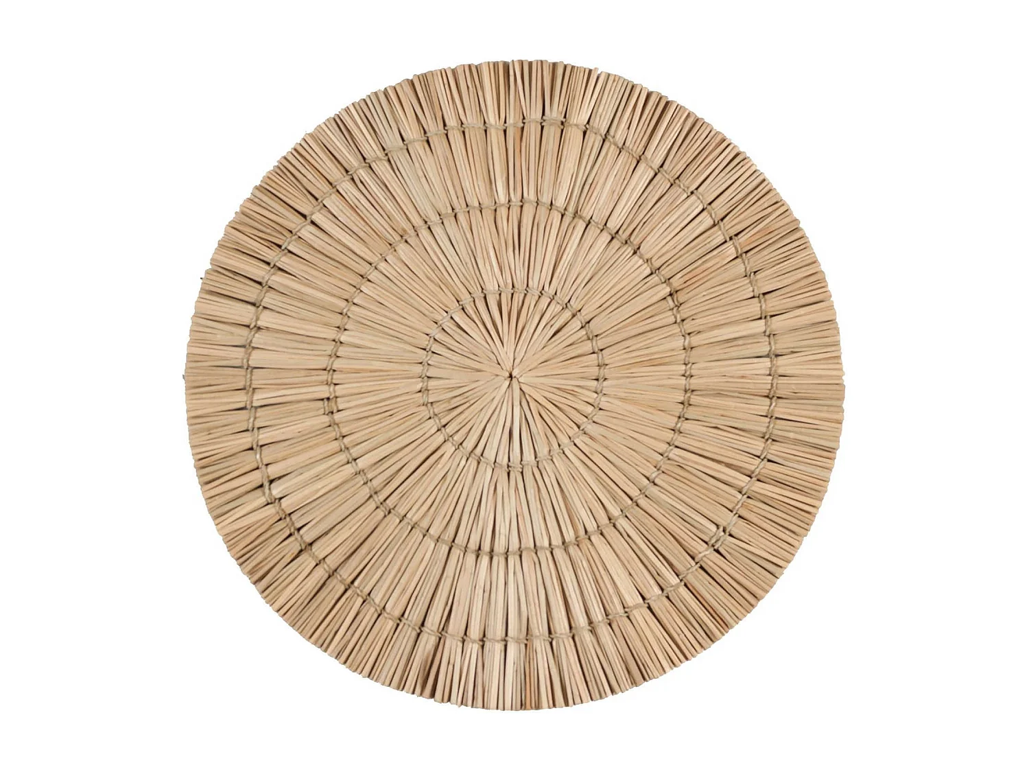 Now's Home - Lot De 4 Sets De Table En Rotin-coloris Naturel ø38 Cm Paros