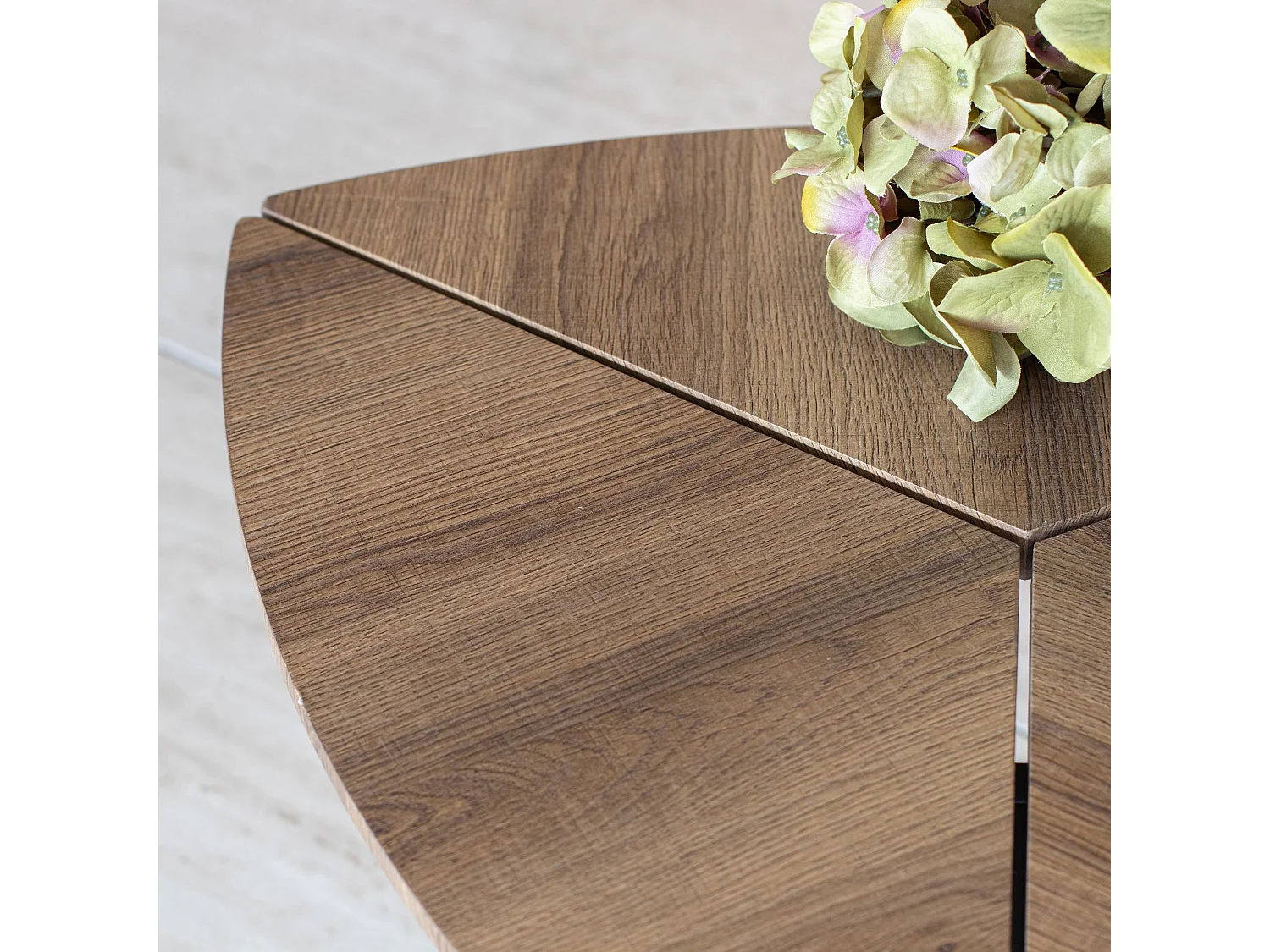 Now's Home - Set De 2 Tables Gigognes En Fibre De Bois Naturel O70 Et O48  Cobra