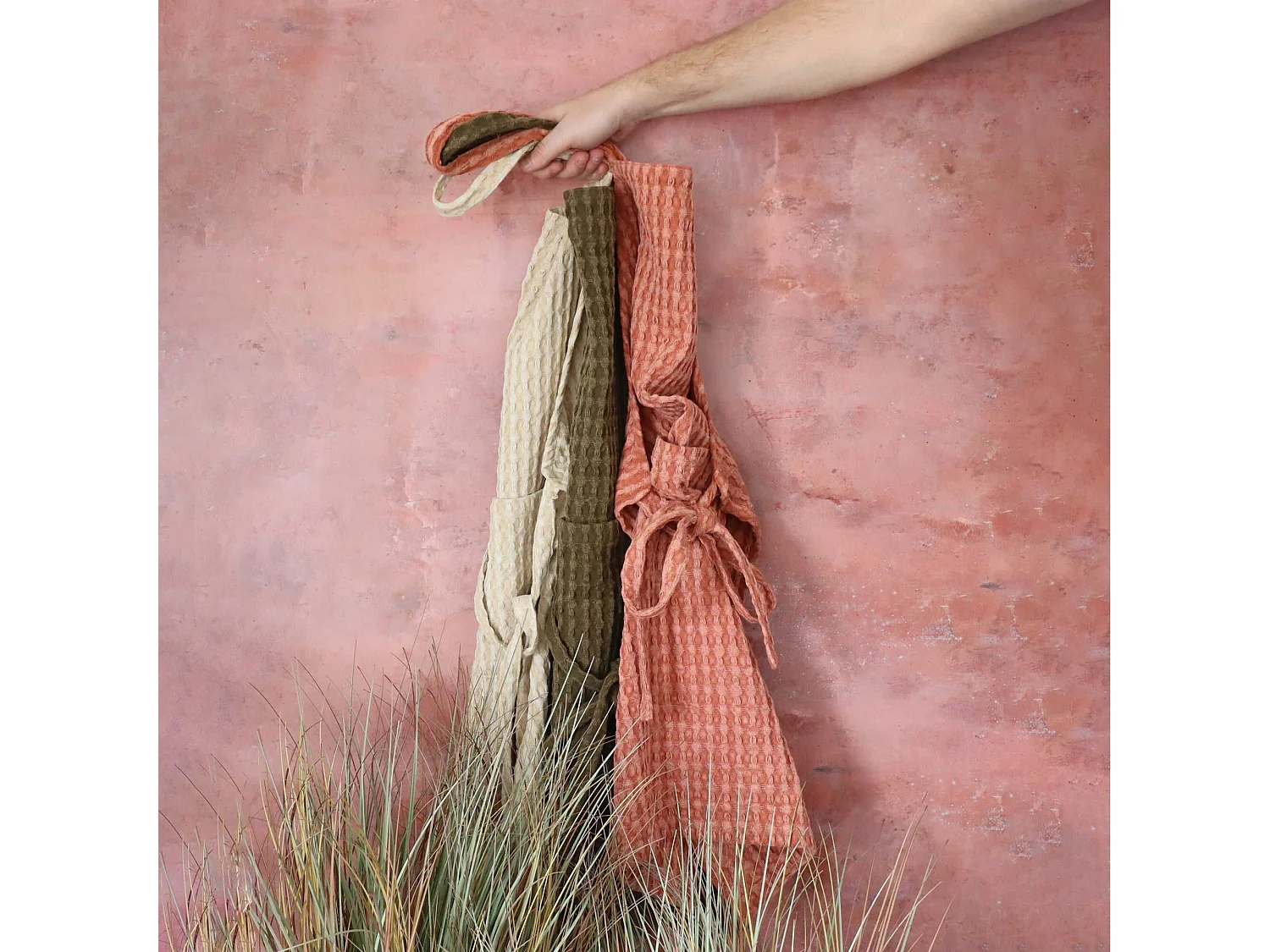 Ogo Living - Tablier Origin H80cm En Coton Paprika