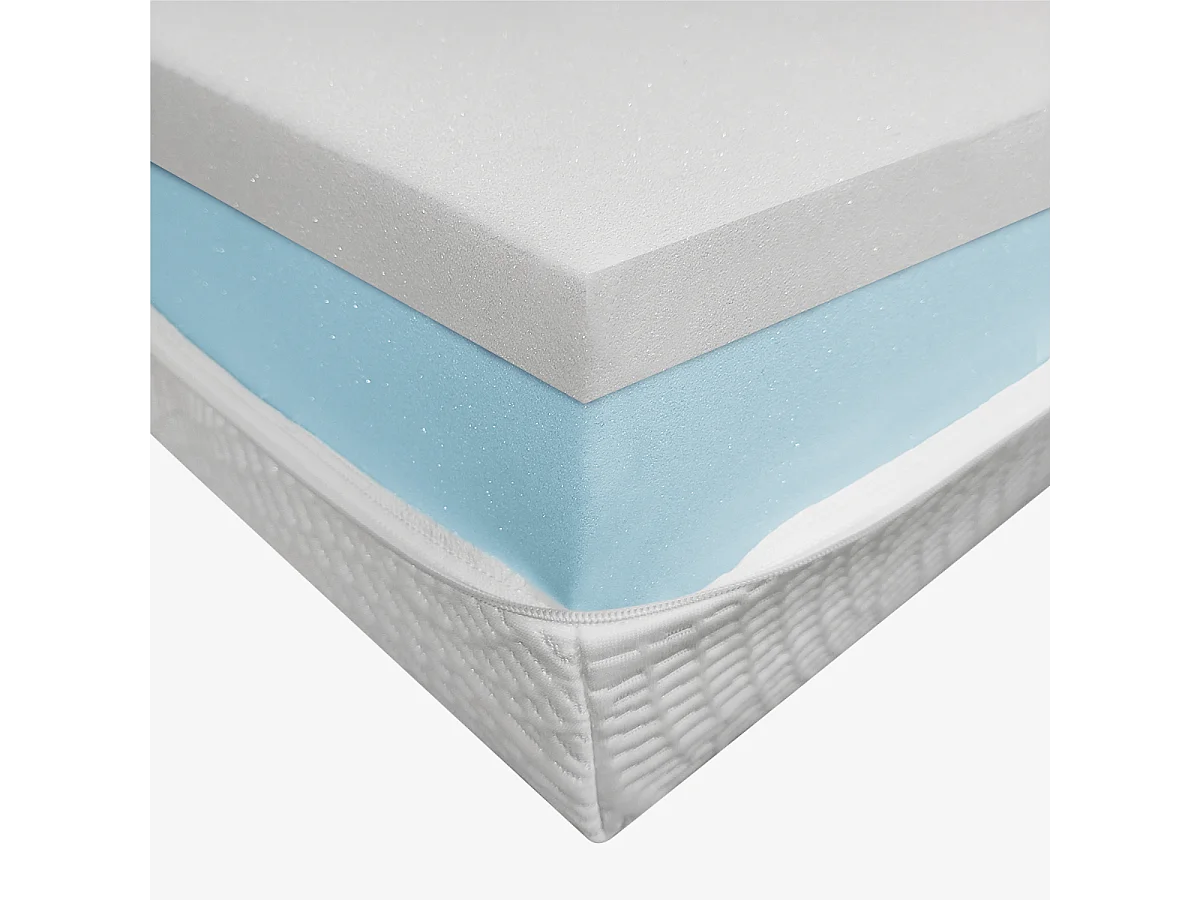 Matratze Abziehbare Memory  90x200 - Höhe 20 cm, Milbenhemmend, Atmungsaktiv | One