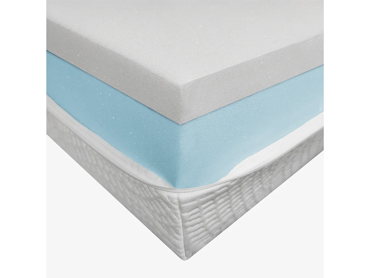 Colchon individual 120x190 Colchon en Espuma Viscoelastica Desenfundable - Alto 20 cm | One