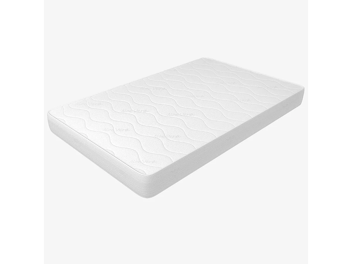 Matelas 140x190 Hauteur 10 cm - Revêtement Aloe Vera, Waterfoam, Pliable | Plus H10