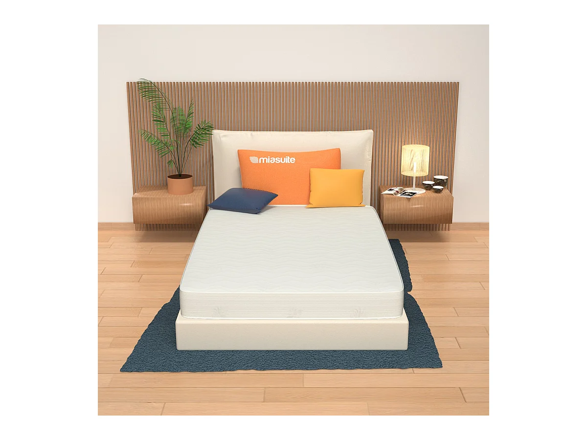 Matelas 120x190 Hauteur 14 cm - Revêtement Aloe Vera, Waterfoam, Pliable | Plus H14