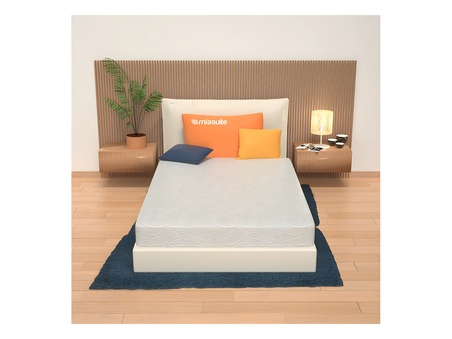 Matelas 135x200 déhoussable Hauteur 14 cm - en Waterfoam, orthopédique, indéformable | Sim