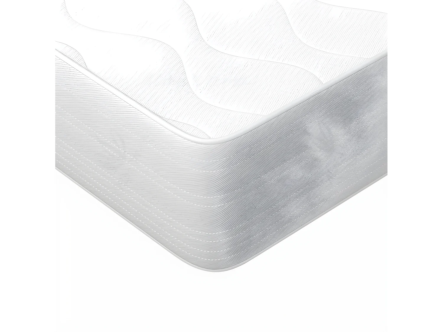 Matelas 140x185 Hauteur 14 cm - Revêtement Aloe Vera, Waterfoam, Pliable | Plus H14