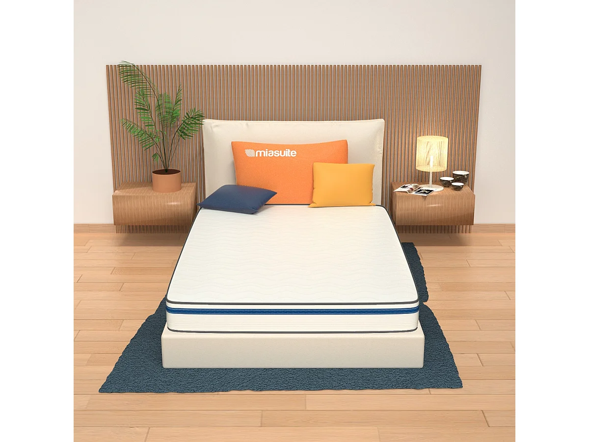 Matratze 135x190 Höhe 22 cm - Memory Foam, Milbenhemmend, Hypoallergen | Easy
