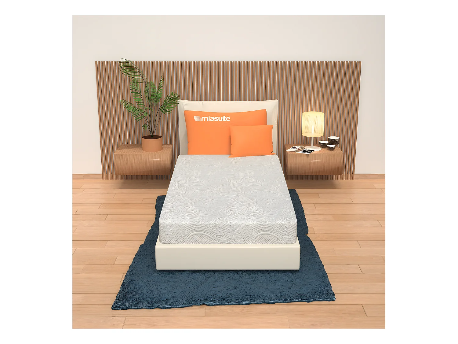 Matelas 100x200 déhoussable Hauteur 18 cm - en Waterfoam, orthopédique, indéformable | Sim