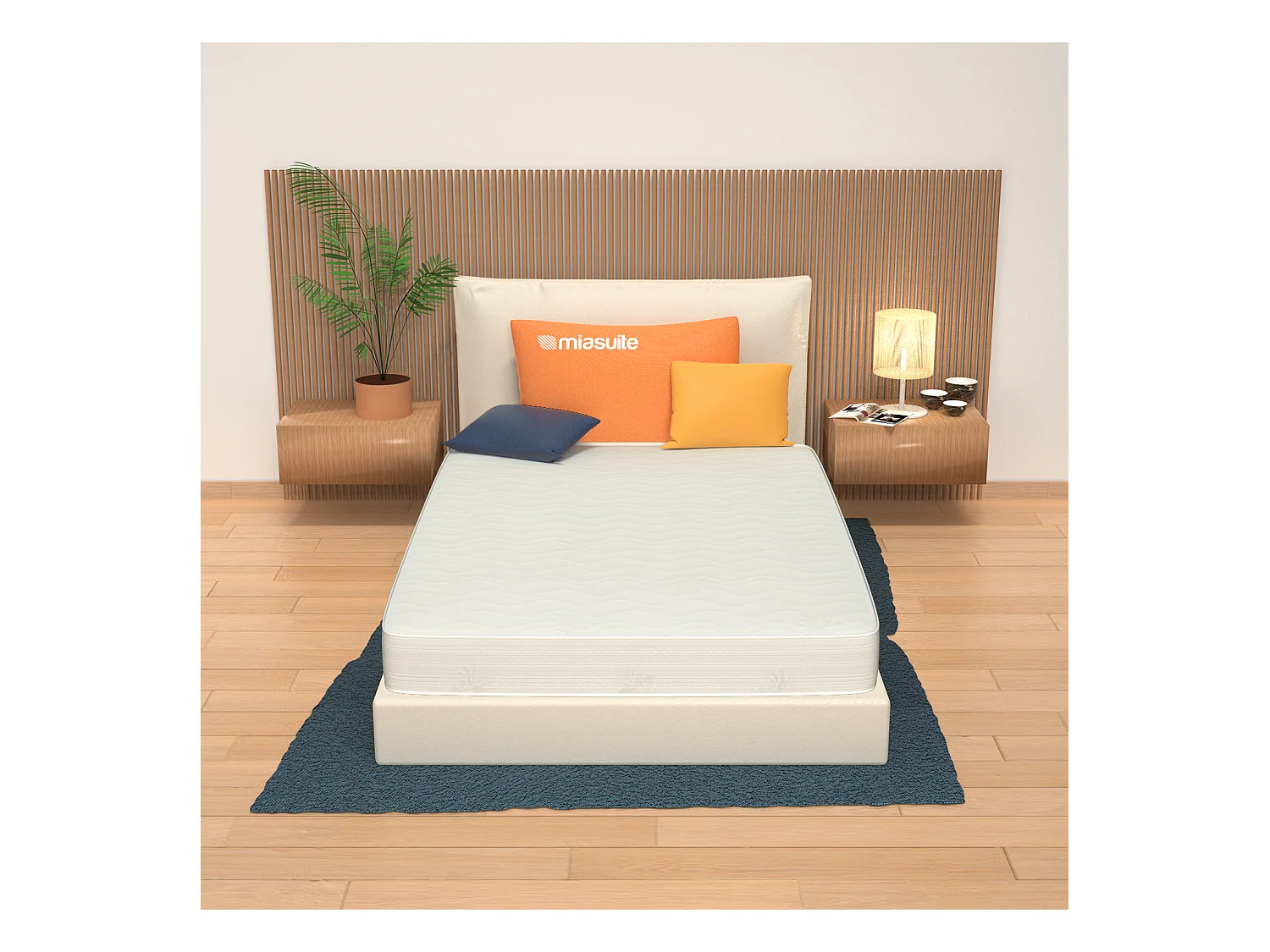 Matelas 100x200 Hauteur 20 cm - Mousse à mémoire de forme, anti-acariens, hypoallergénique | Live