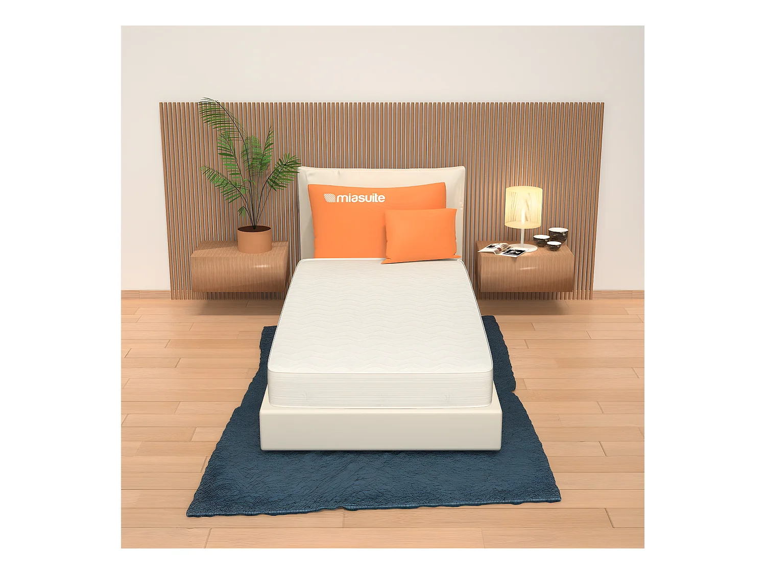 Matelas 100x190 Hauteur 12 cm - Waterfoam, Pliable, pour Lit de Camp | Smart H12