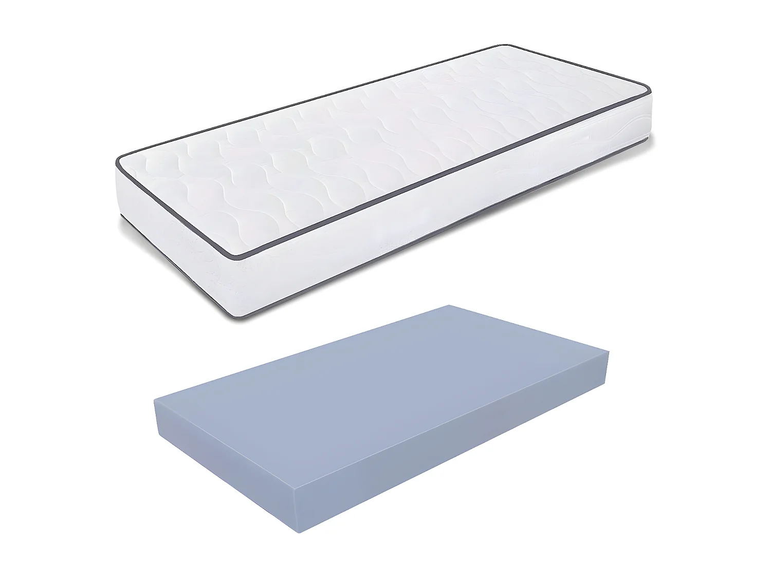 Matratze 100x190 Höhe 10 cm - Waterfoam, Faltbar, für Liege | Primavera