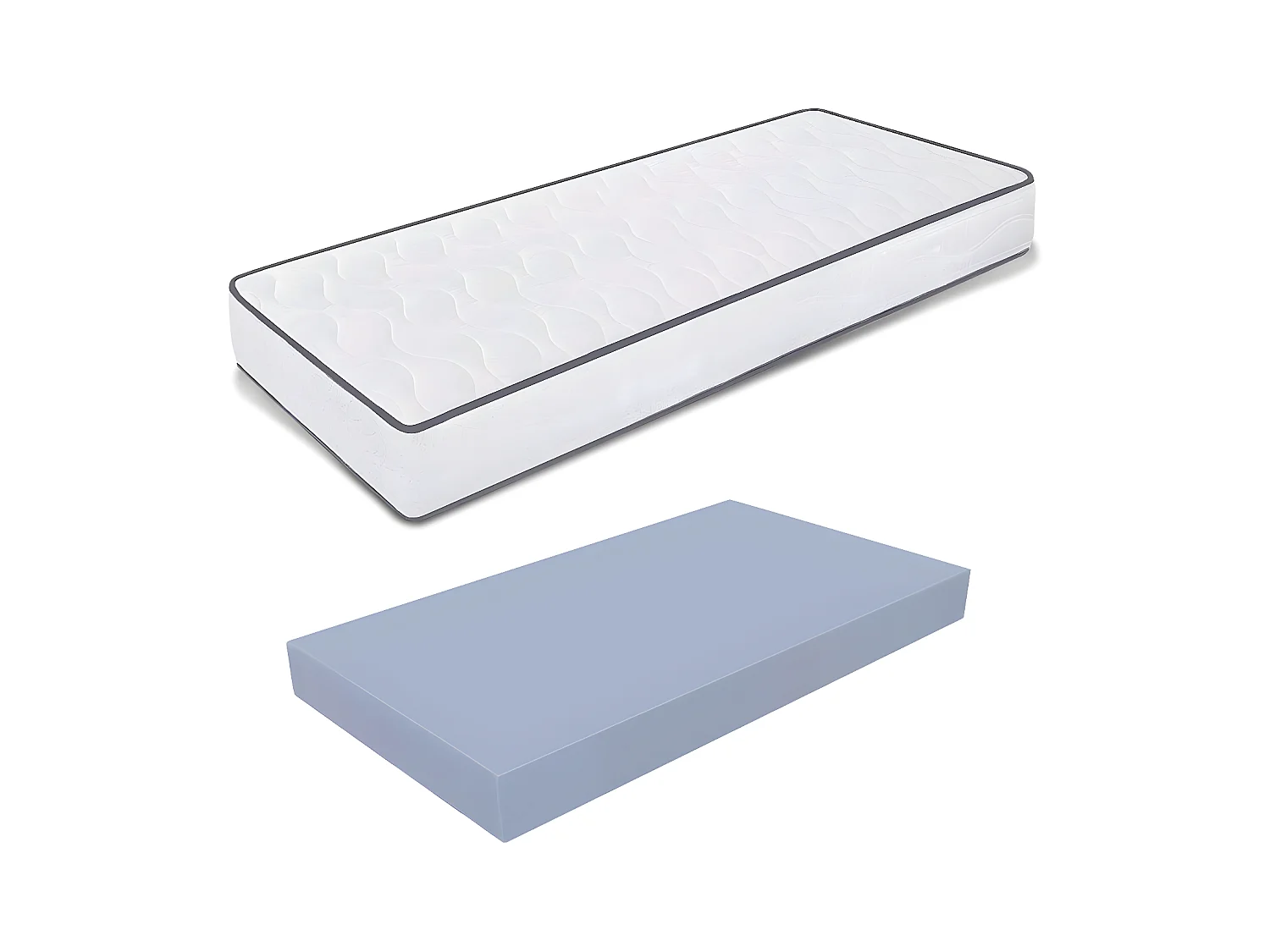 Matelas 100x190 Hauteur 10 cm - Waterfoam, Pliable, pour Lit de Camp | Primavera H10