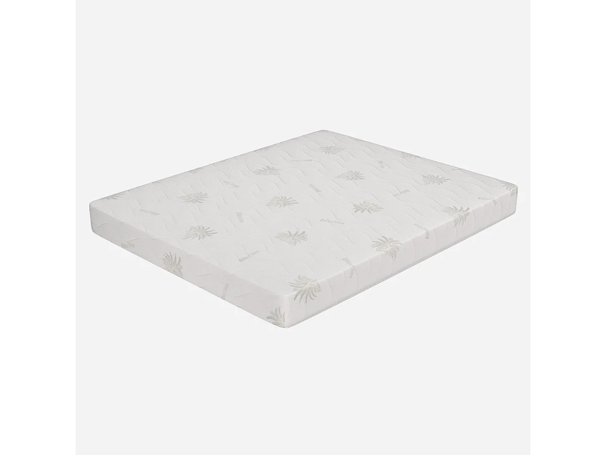 Matelas Memory 135x190, hauteur 17 cm - Housse amovible, revêtement Aloe Vera | Baldo