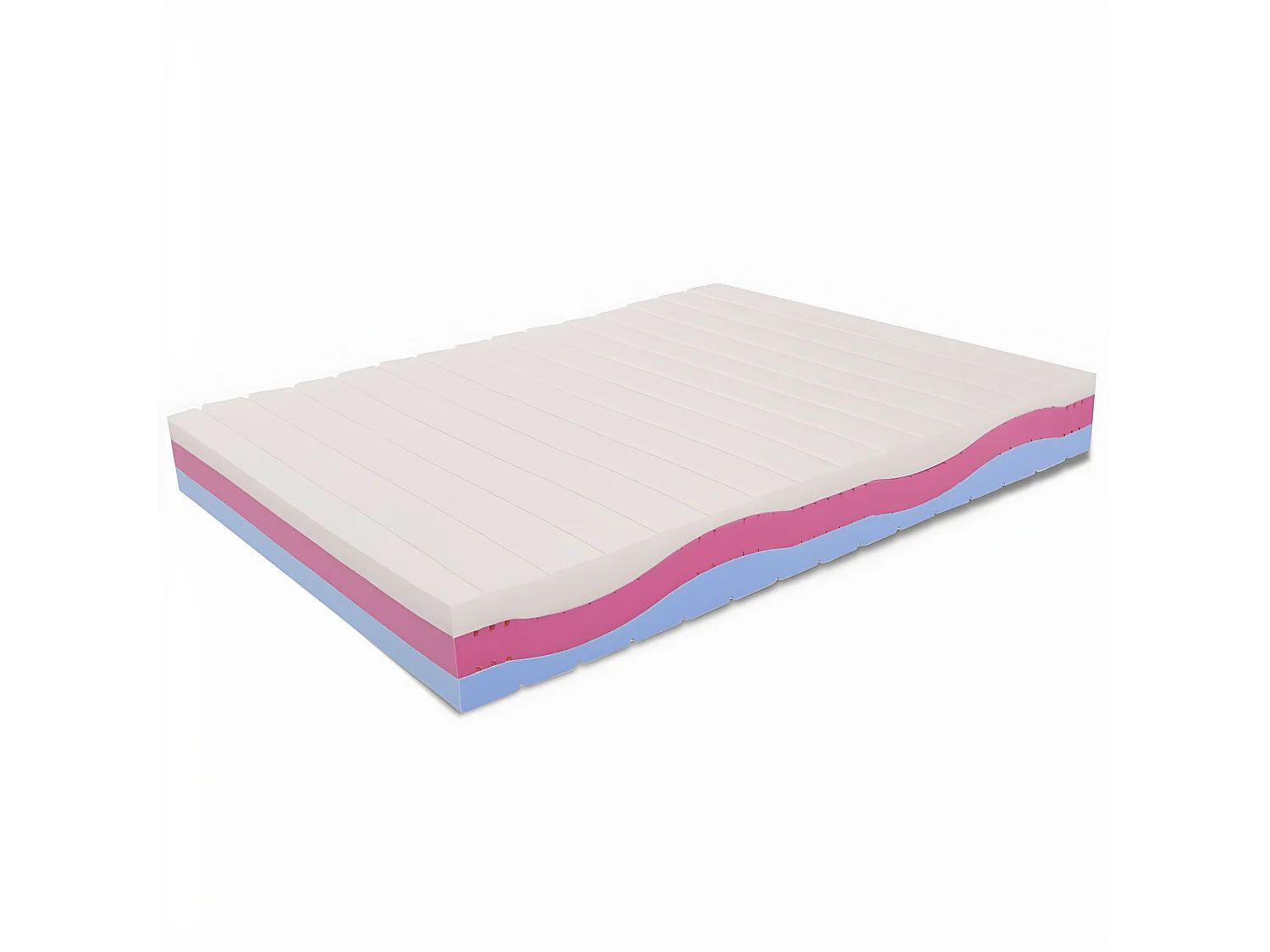 Matelas 100x200 multicouche de 18 cm de hauteur - Memory, Gel Relaxa, Déhoussable, Revêtement Aloe Vera | Arcobaleno
