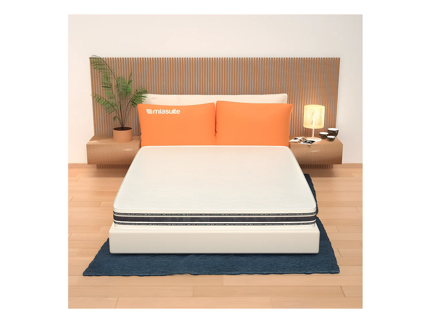 Matelas Memory Foam 150x200 Hauteur 23 cm - Déhoussable, Revêtement Bayscent, Respirant | Petalo