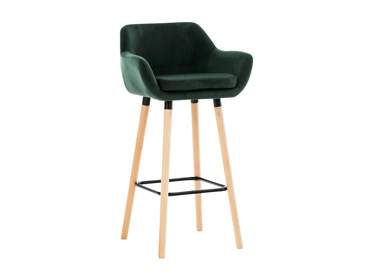 Tabouret de bar Grant velours - vert99.00
