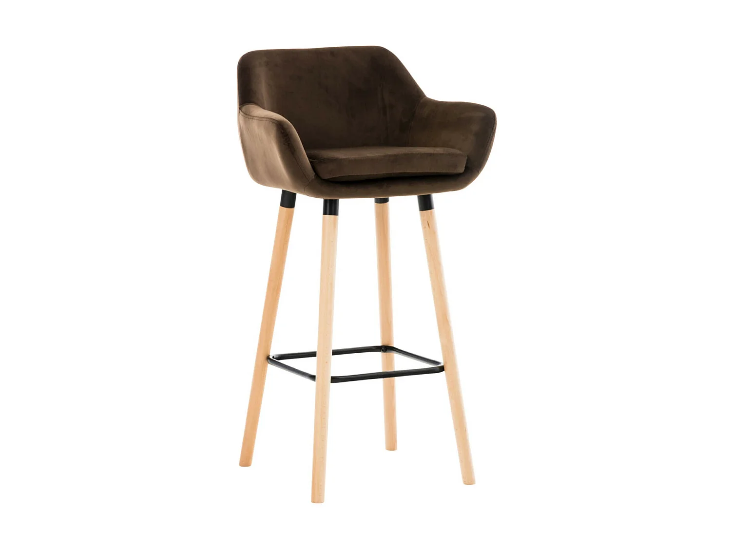 Tabouret de bar Grant velours - Marron99.00