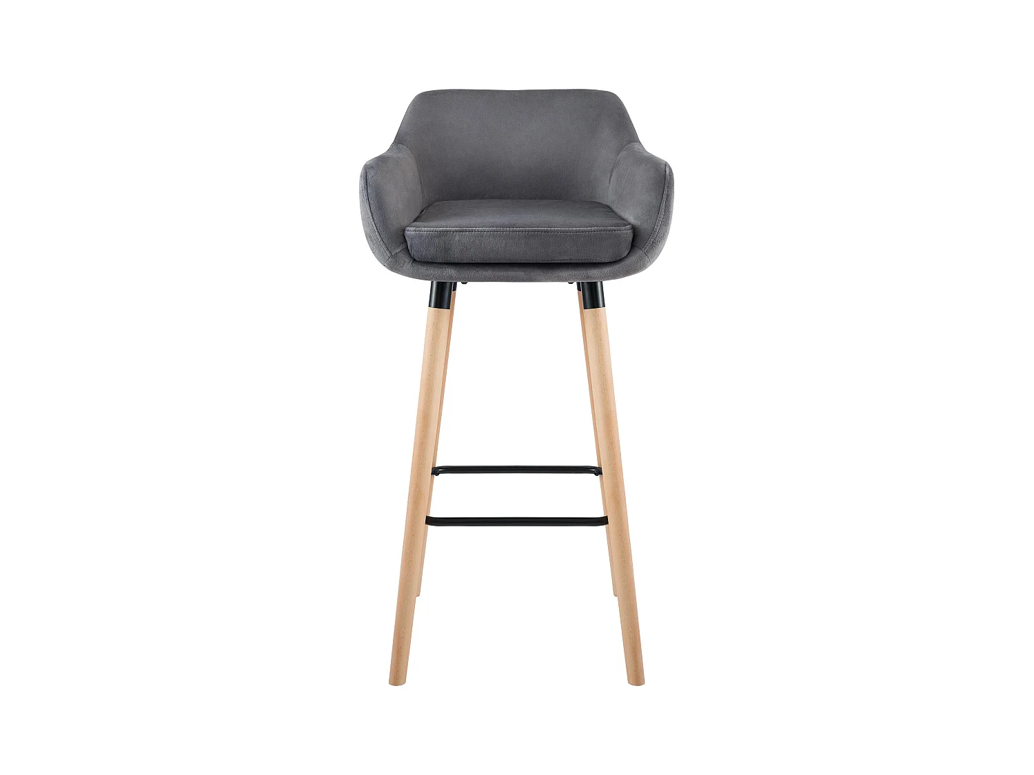 Tabouret de bar Grant velours - gris99.00