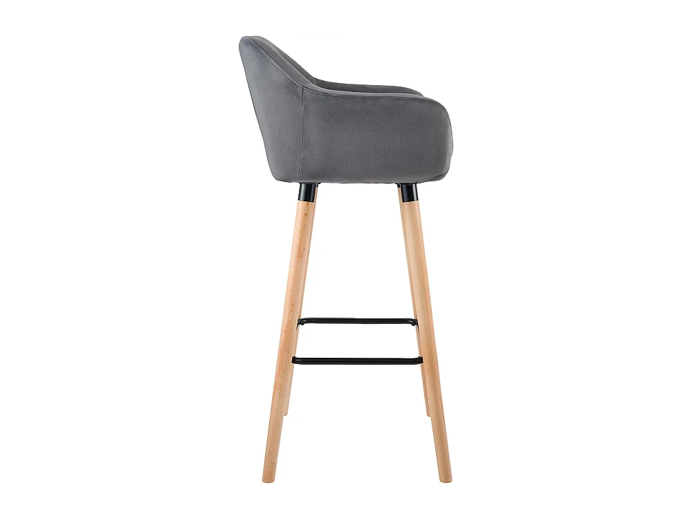 Tabouret de bar Grant velours - gris99.00