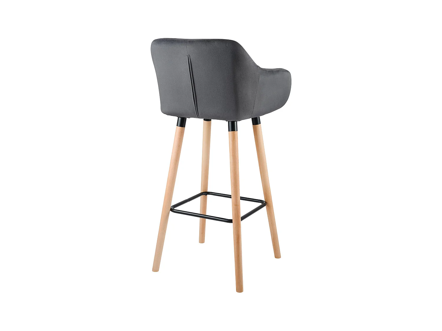 Tabouret de bar Grant velours - gris99.00