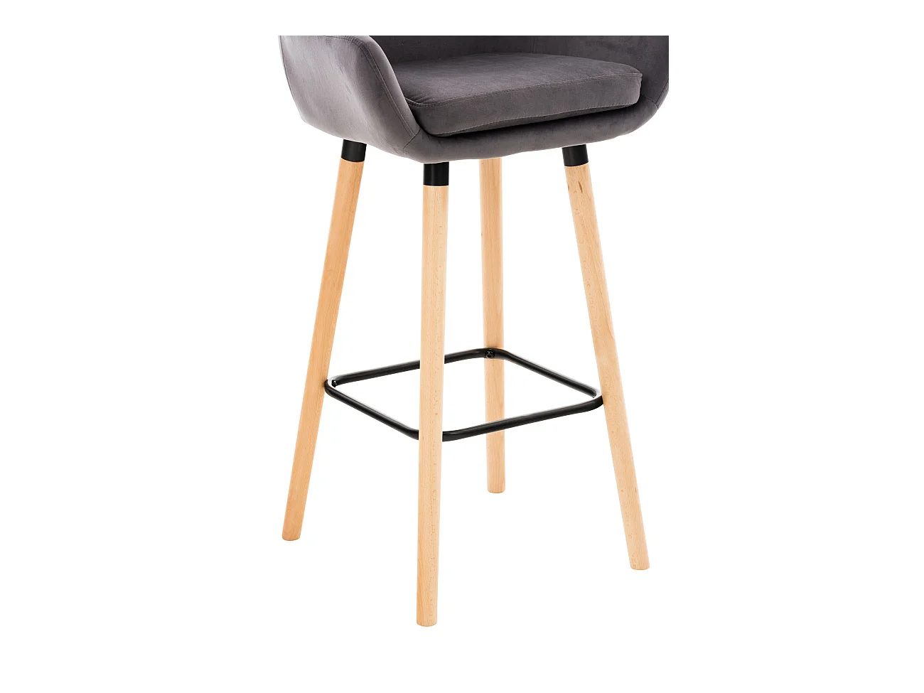 Tabouret de bar Grant velours - gris99.00