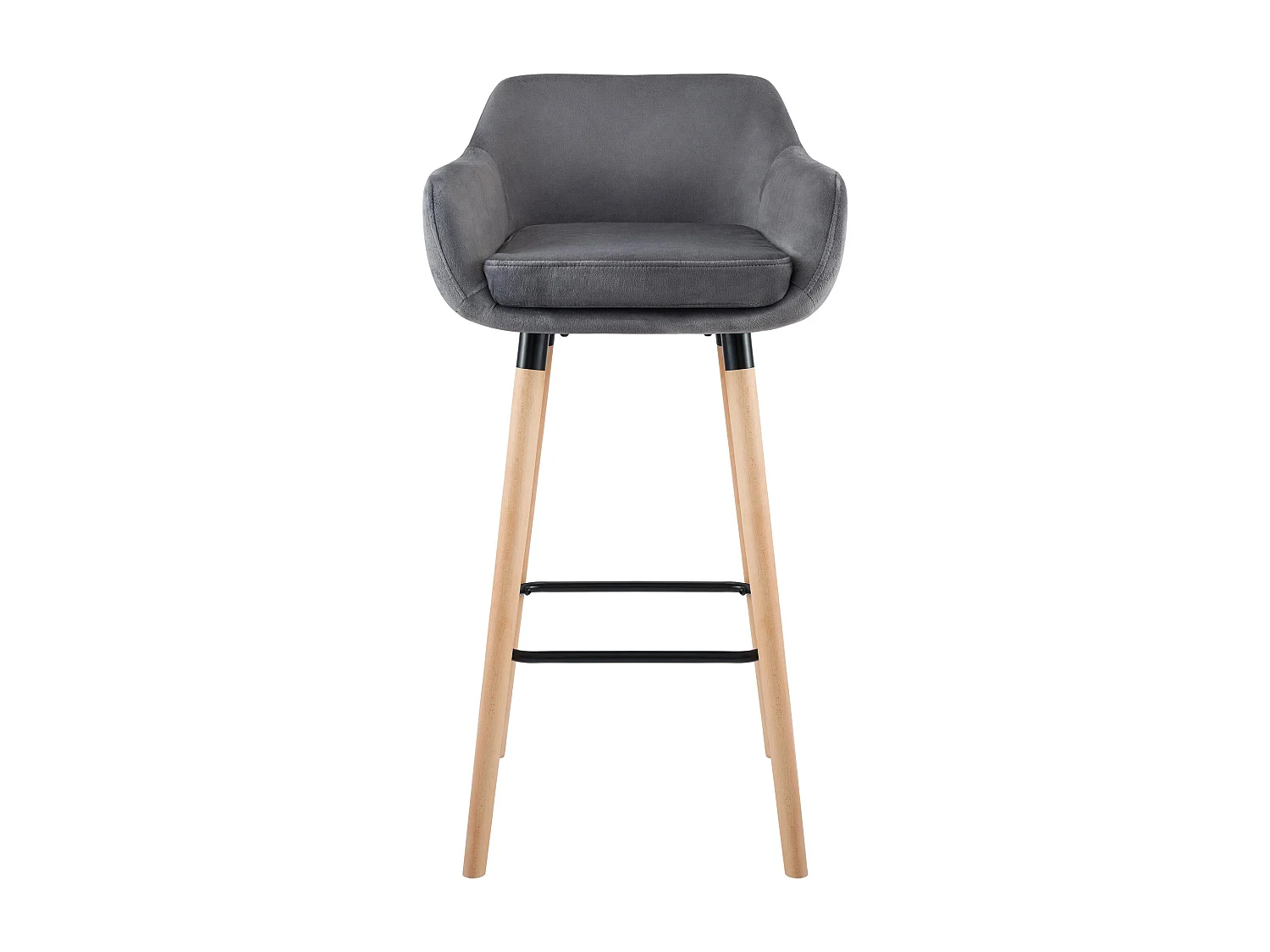 Tabouret de bar Grant velours - gris99.00