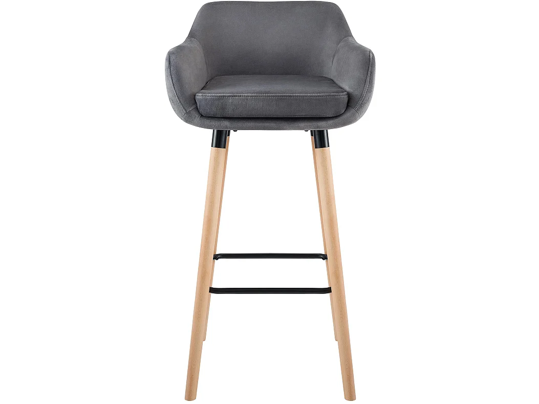 Tabouret de bar Grant velours - gris99.00