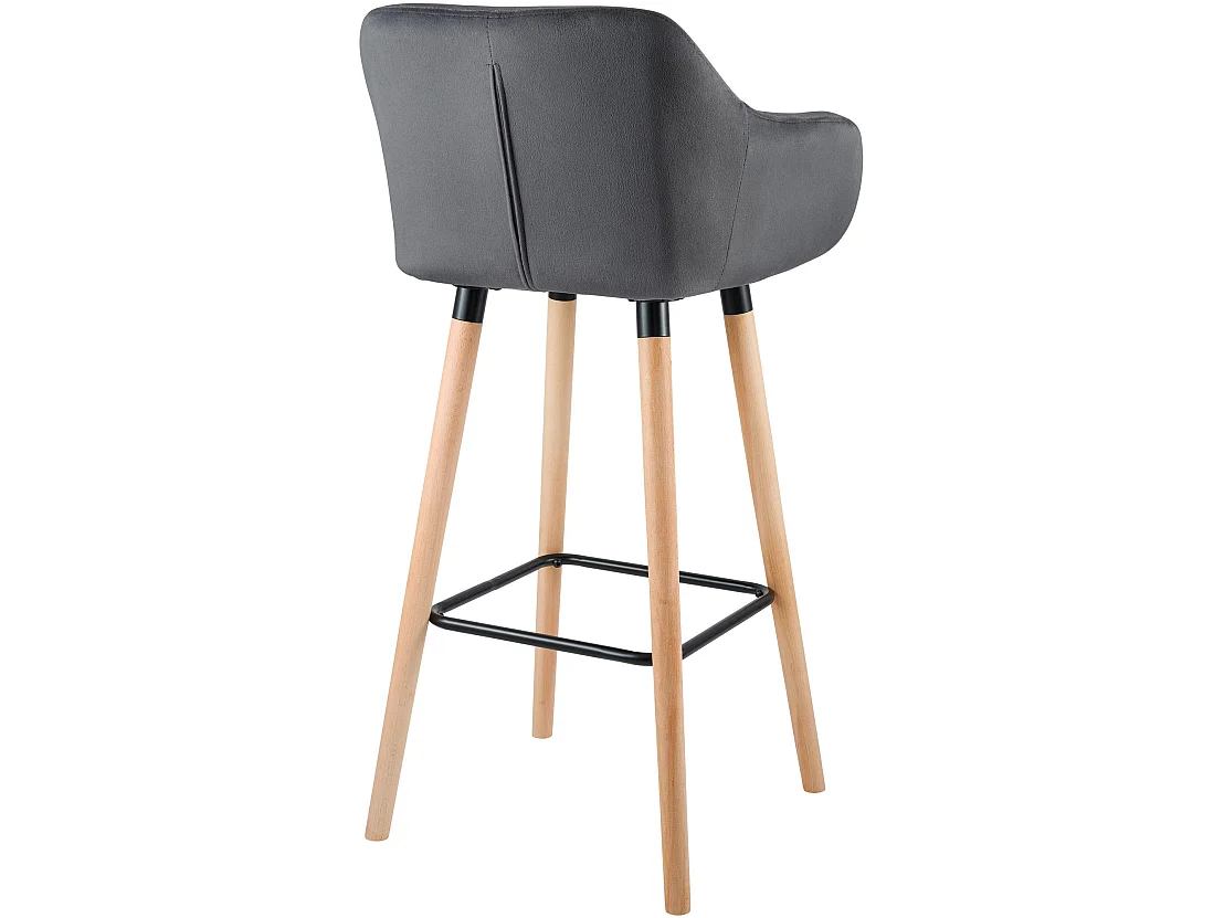 Tabouret de bar Grant velours - gris99.00