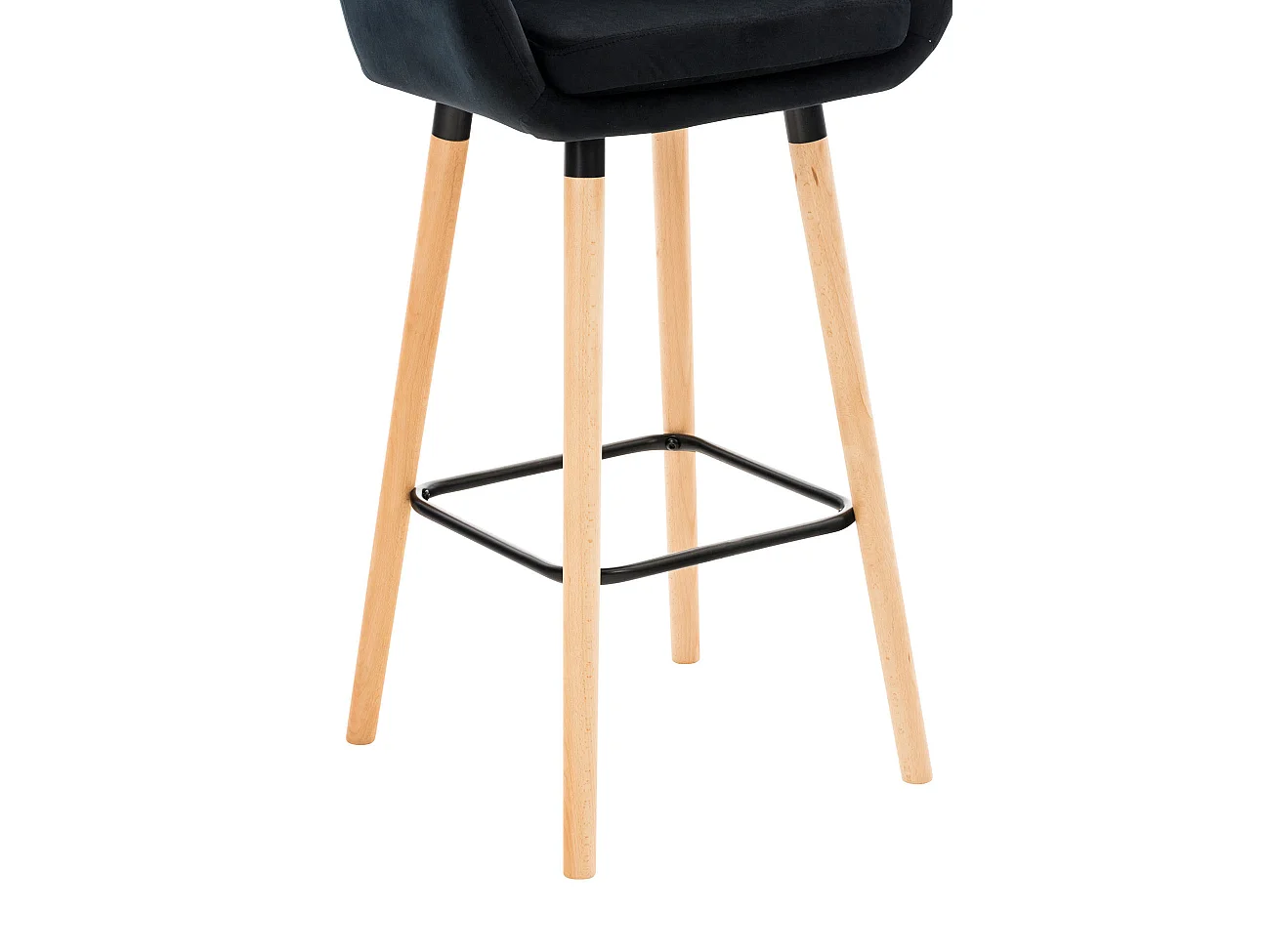 Tabouret de bar Grant velours - Noir99.00