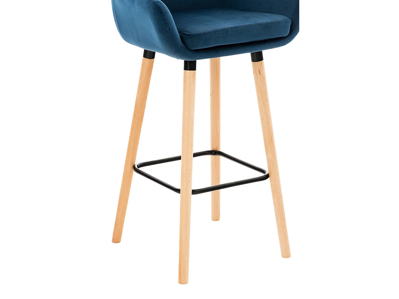 Tabouret de bar Grant velours - bleu99.00
