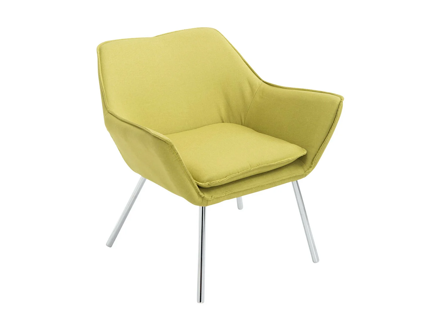 Fauteuil Lounge Caracas Tissu - Vert78.00