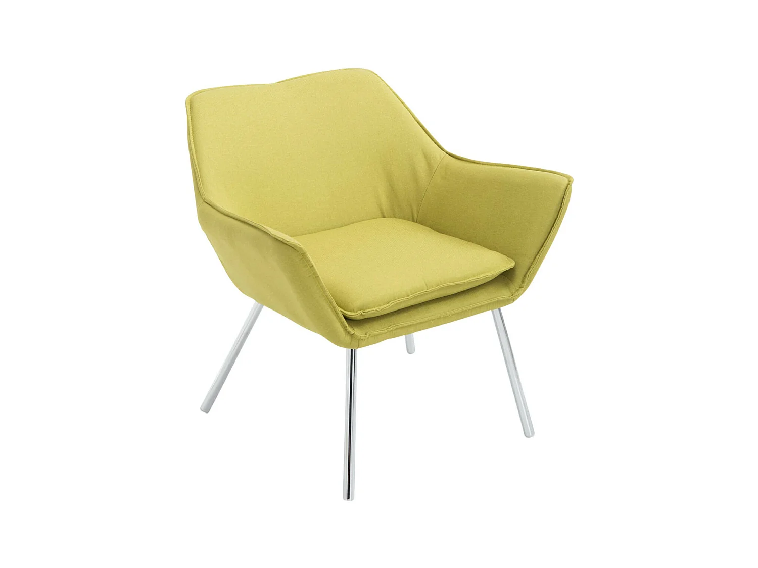 Fauteuil Lounge Caracas Tissu - Vert78.00