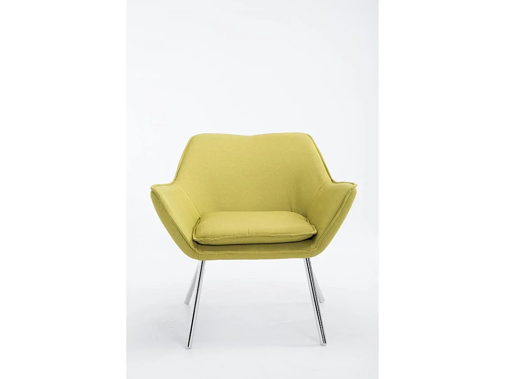 Sessel - Stoff & Metall in Chromoptik - grün - Caracas