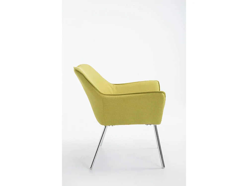 Sessel - Stoff & Metall in Chromoptik - grün - Caracas