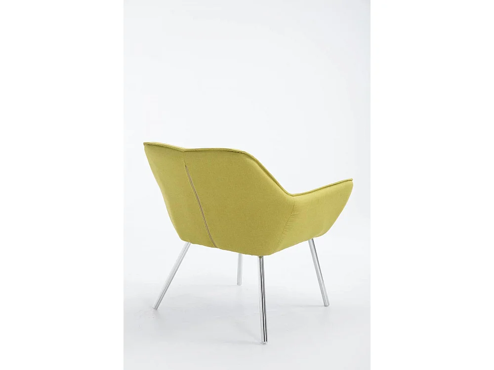 Sessel - Stoff & Metall in Chromoptik - grün - Caracas