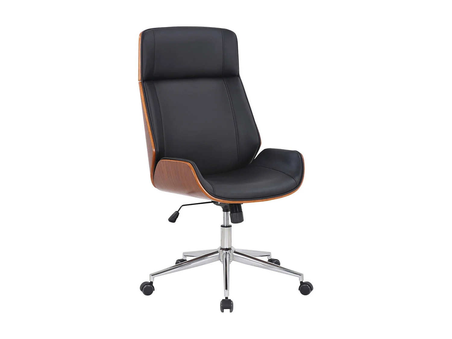 Fauteuil de bureau Varel - Noyer - Noir110.00