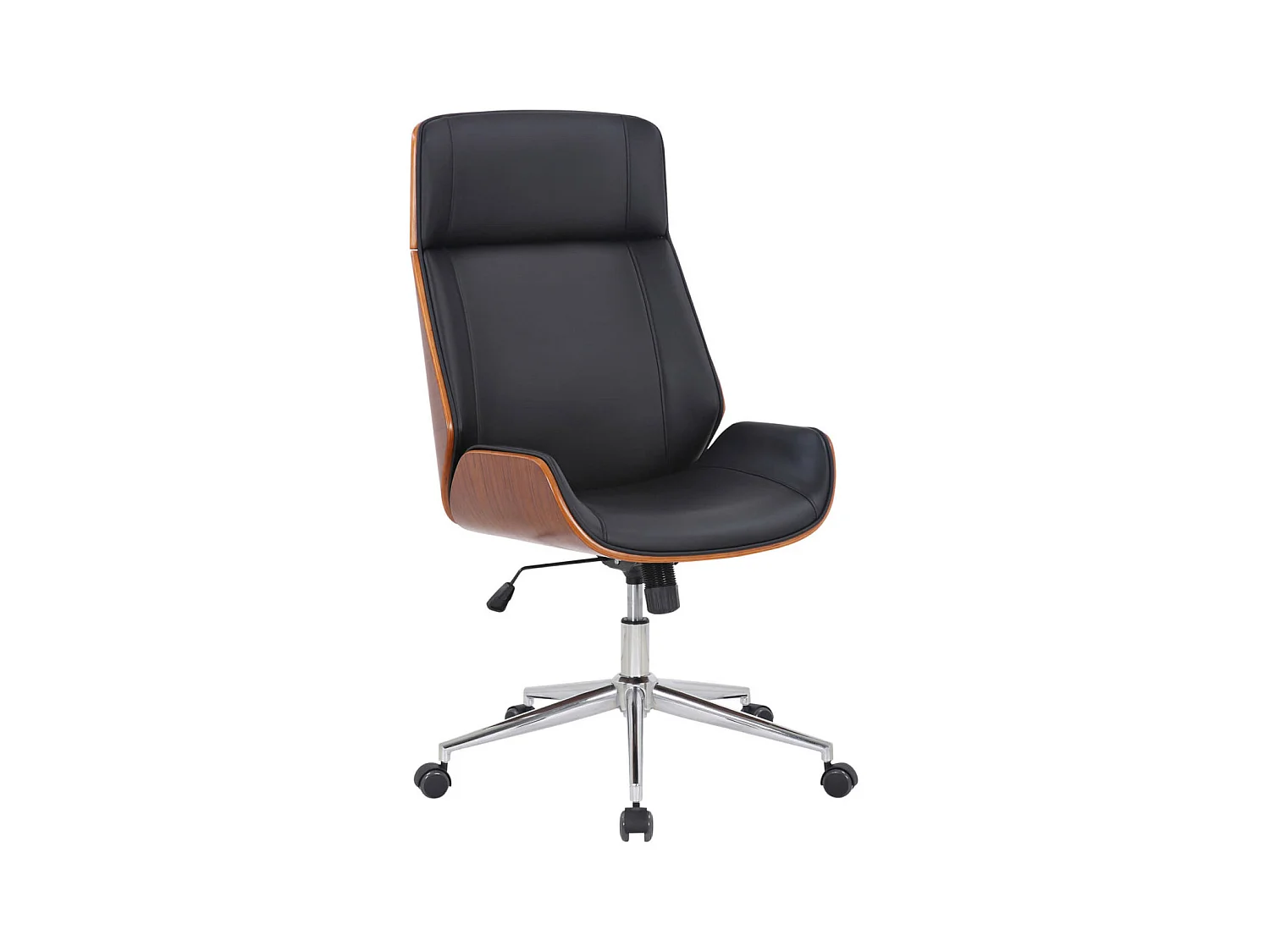 Fauteuil de bureau Varel - Noyer - Noir110.00
