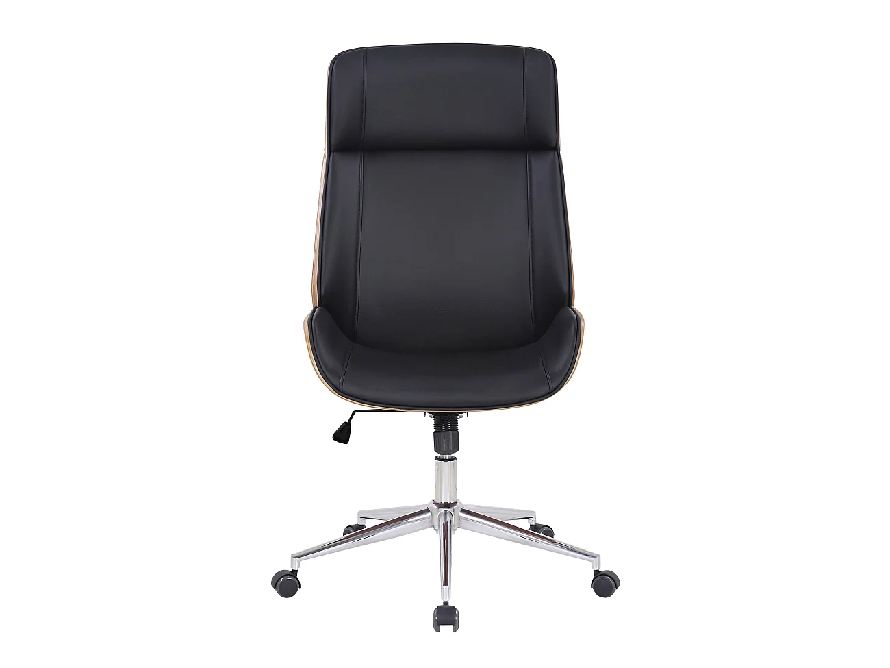 Fauteuil de bureau Varel - Bois naturel - Noir110.00