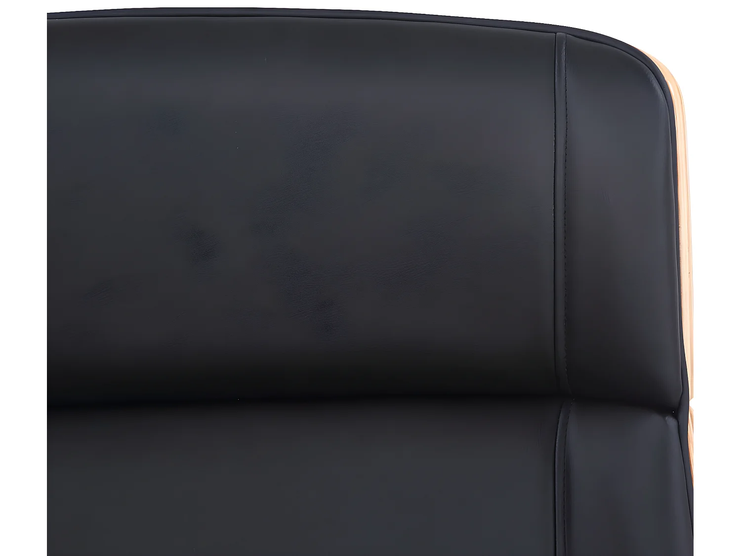 Fauteuil de bureau Varel - Bois naturel - Noir110.00