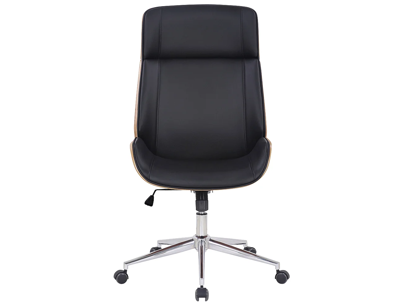 Fauteuil de bureau Varel - Bois naturel - Noir110.00